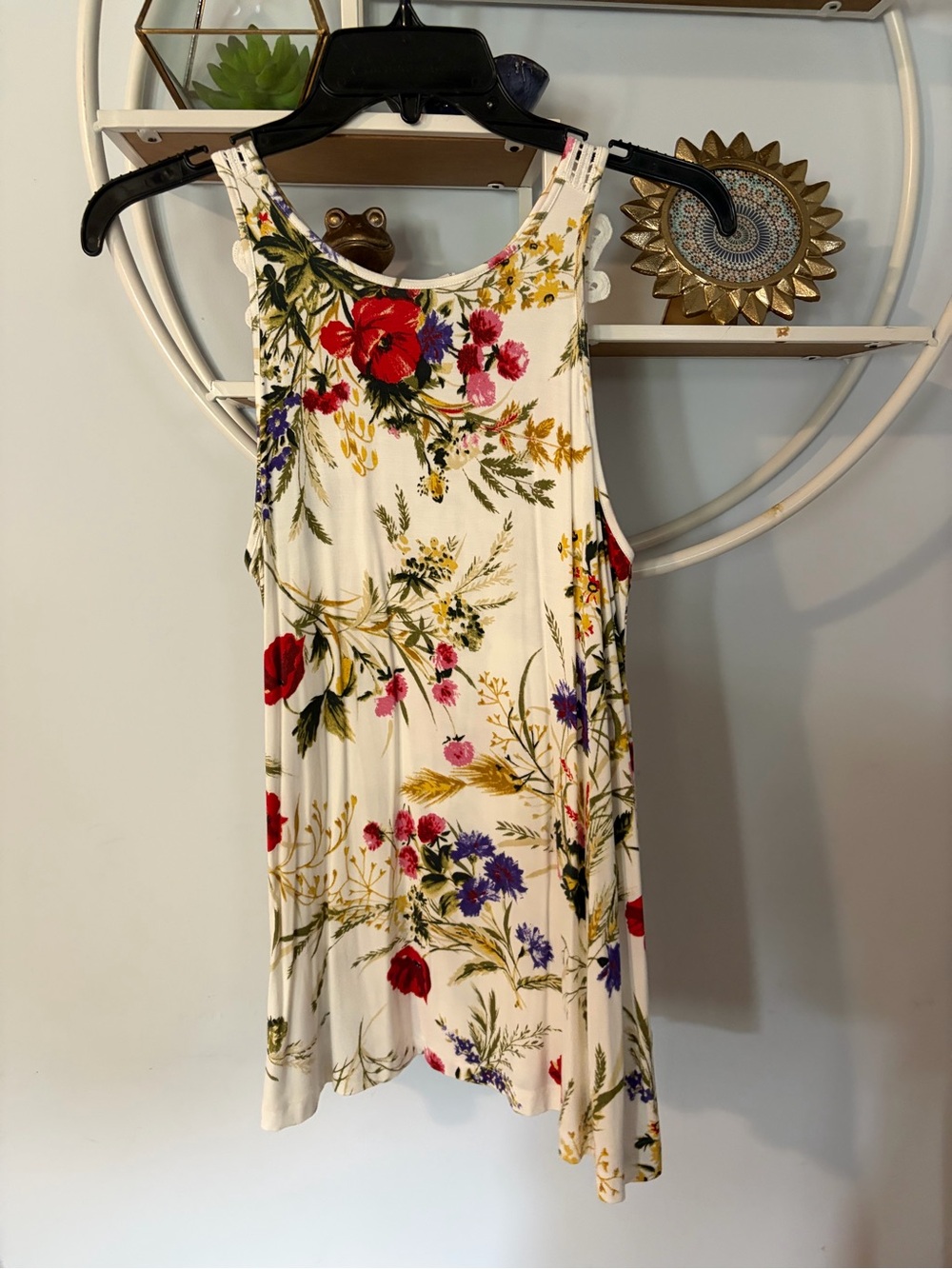 Anthropologie Akemi Kin Epoca Womens Crochet Lace Back Floral Tank Top NWT
